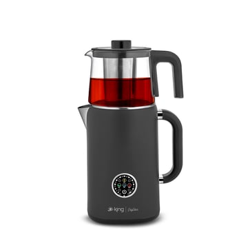 King KCM387 Çaystar Dijital Çay Makinesi Siyah