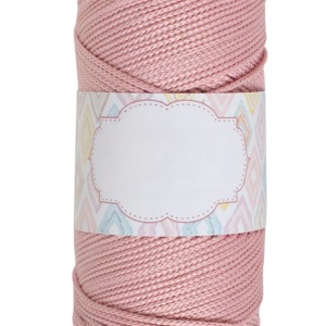 P Parla Makrome İpi 3mm Polyester Açık Pembe