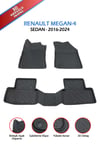 Pikas Havuzlu 3d Siyah Paspas Takımı, Renault-Megan4-Sedan-1  2016-2024