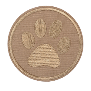 P Parla Aplike Ütü İle Yapışan Kahve Pati Arma 5 cm