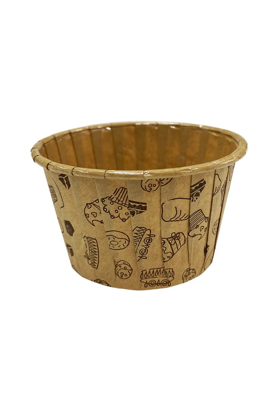 Dolphin Kağıt Muffin Kek Kapsülü Desenli Kraft 50 Adet