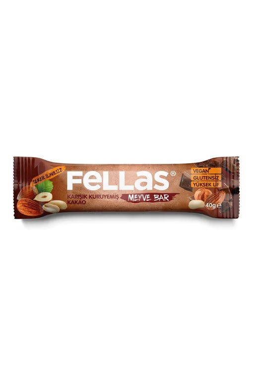 Fellas Meyve Bar - Karışık Kuruyemişli ve Kakaolu 40g