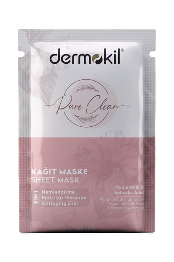 Dermokil Pure Clean 3 IN 1 Kağıt Maske