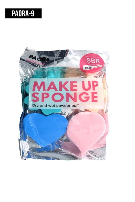 İthal Aksesuar Renkli 4'Lü Makyaj Süngeri PAORA-9
