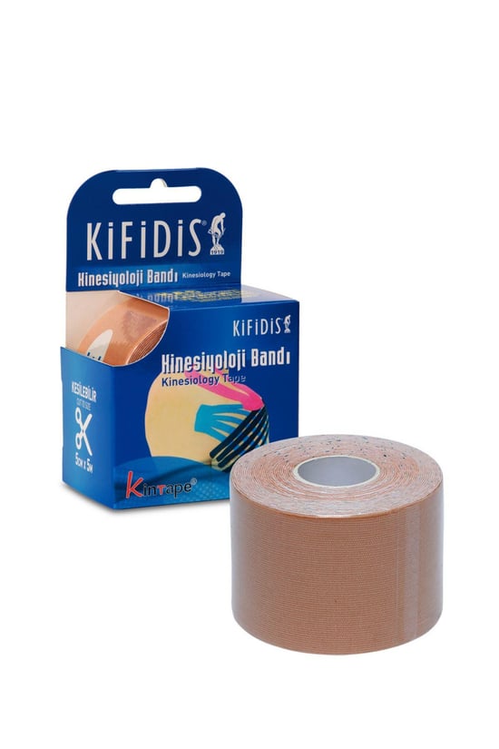 Kifidis Kinesiyoloji Bandı Kesileilir 5 cm x 5 m Bej / Beige