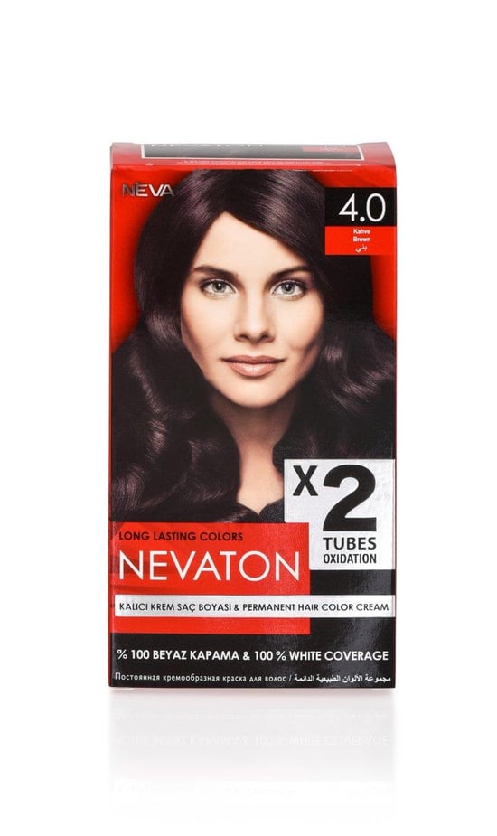 Nevaton 2 Li  Saç Boyası  4.0 Kahve