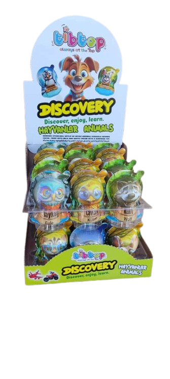 Anl Tiptop Şekerli 20 GR Oyuncaklı Sürpiz Plastik Yumurta Hayvanlar Alemi