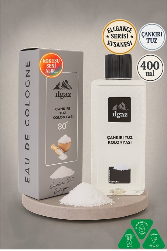 Ilgaz Çankırı Tuz Kolonyası Elegance Serisi 80 Derece 400 ml