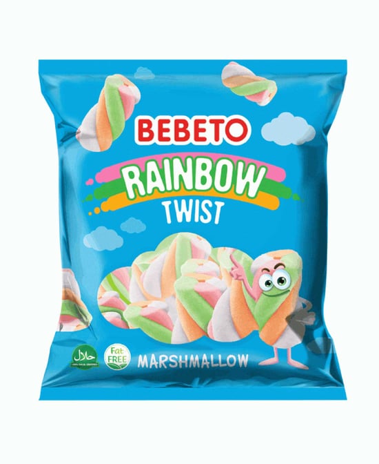 Bebeto Marshmallow 70 gr Rainbow Twist