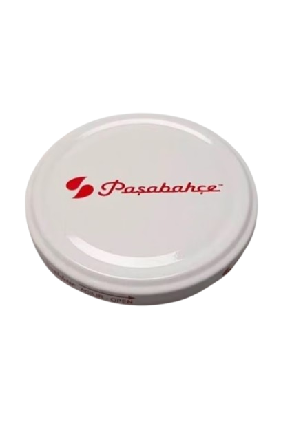Paşabahçe 100 Adet Konserve Kavanoz Kapağı Metal Beyaz Silikonlu Kapak