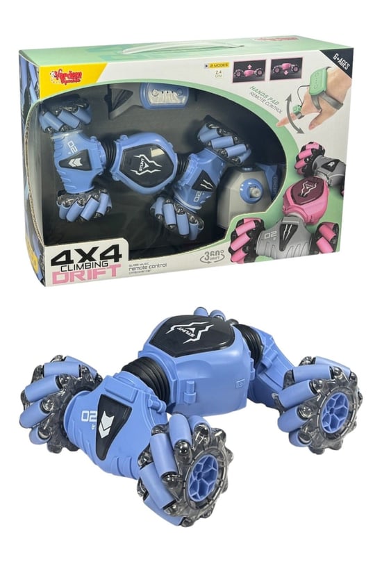 Vardem Bilekten Kontrol Uzaktan Kumandalı Full Fonksiyon Şarjlı Araba S8908 Mavi