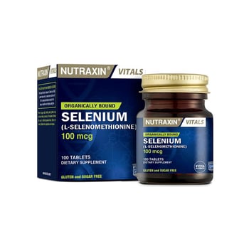Nutraxin Selenium 100 mcg L-Selenometionin Formu 100 Tablet 