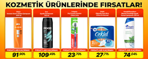 Kozmetik Ürünlerinde Dev Fırsatlar! kampanya resmi