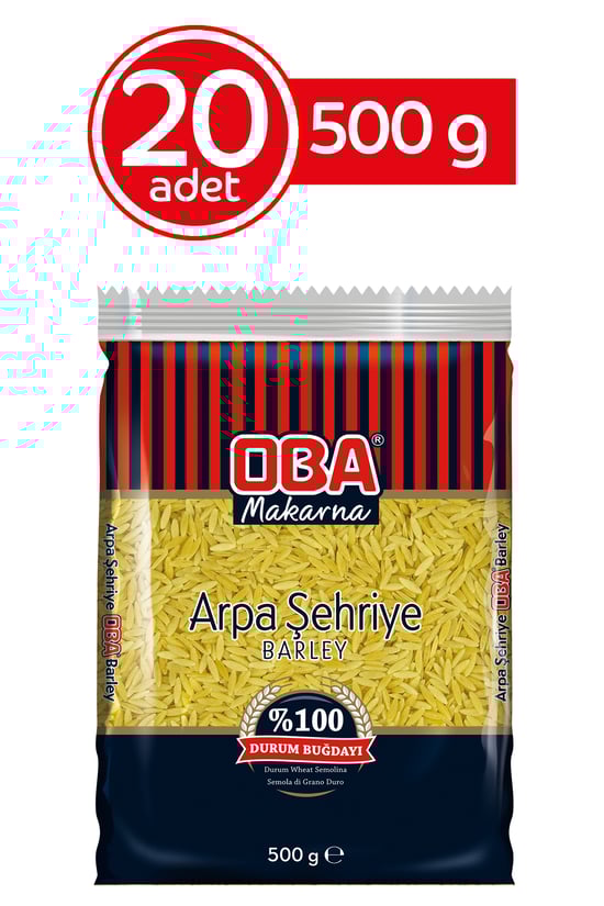 Oba Makarna Arpa Şehriye 500 Gr * 20 Adet