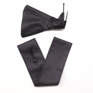 P Parla Tüm Araçlara Uyumlu Direksiyon Kılıfı Ve Vites Körüğü Siyah Deri Siyah Nakışlı