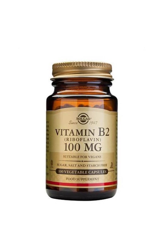 Solgar Vitamin B2 Riboflavin 100 mg 100 Kapsül