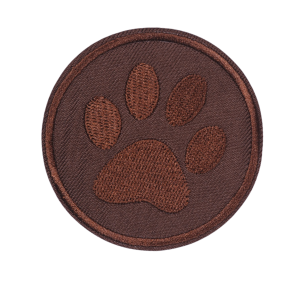 P Parla Aplike Ütü İle Yapışan Koyu Kahve Pati Arma 5 cm