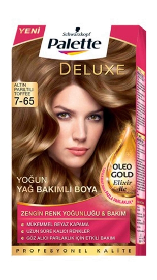 Palette, deluxe, delüks, delüx, delux, altın, parıltılı, toffee, 1-5, Tüp, Krem, Boya, 5ML, palete, pallete, krem boya, tüp boya, altın parıltılı toffee, mükemmel kapatıcı, kalıcı boya, saç boyası, beyazlık giderici, beyaz saç kapatıcı, canlandırıcı formül, argan yağı katkılı, hair dye, golden toffee, color, hair color, haarfarbe