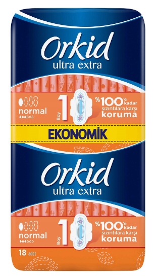 XOrkid Ultra Extra Hijyenik Ped Normal Ekonomik Paket 18 Ped