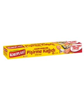 koroplast, koroplast pişirme kağıdı, pişirme kağıdı, yağlı kağıt, fırın kağıdı, fırın pişirme kağıdı, yanmaz pişirme kağıdı, yanmaz kağıt, yanmaz fırın kağıdı, Koroplast Hazır Kesilmiş Pişirme Kağıdı 16'lı satın al, Koroplast Hazır Kesilmiş Pişirme Kağıdı 16'lı fiyat