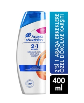 Resim Head&Shoulders Şampuan 400 ml 2 si 1 Arada Dökülmelere Karşı Erkeklere Özel