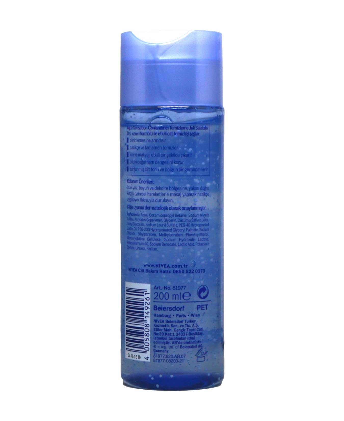 Nivea Aqua Sensation Canlandırıcı Temizleme Jeli 200 ml