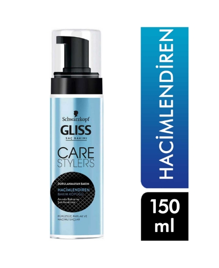 gliss, gliss saç spreyi, saç kremi, saç köpüğü, hacimlendiren saç köpüğü, hacim veren saç kremi, gliss care stylers köpük,, saç bakım, kozmetik, toptan kozmetik, şekillendirici saç köpüğü