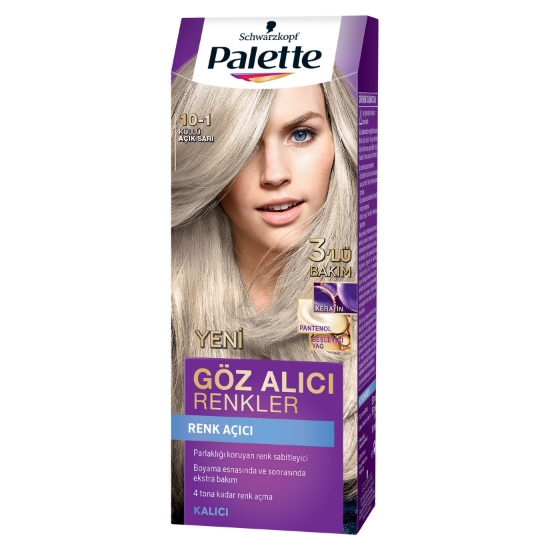 Palette Göz Alıcı Renkler Saç Boyası No:10.1 Küllü Açık Sarı