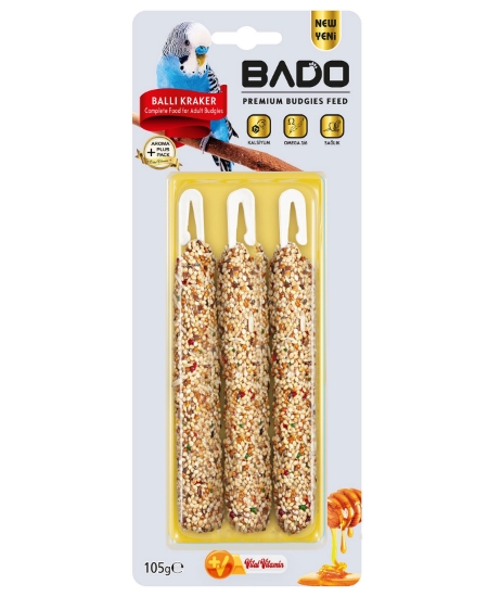 bado,bado kuş yemi,kuş yemleri,petshop ürünleri,yem,yemler,muhabbet kuşu yemleri,105 gr ballı kuş krakeri,kraker yemiipetshop,toptantr,toptan satın al,toptan mağazacılık