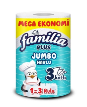 familia, kağıt havlu, havlu peçete, kağıt peçece, 3lü kağıt havlu, 3 katlı havlu, dev rulo kağıt havlu, büyük rulo kağıt havlu