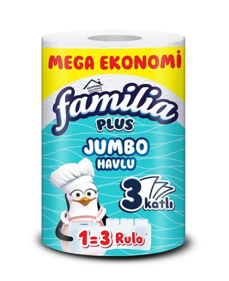 familia, kağıt havlu, havlu peçete, kağıt peçece, 3lü kağıt havlu, 3 katlı havlu, dev rulo kağıt havlu, büyük rulo kağıt havlu