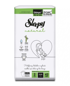 Sleepy Bebek Bezi 42'li Paket Natural Ultra Hassas 2 Mini 3-6 kg  ,bebek bezi ,toptan bebek bezi ,bebek bezi satın al ,sleepy ,mini bebek bezi ,2 numara bebek bezi ,sleepy bebek bezi ,bebek bezleri ,bebek bezi fiyatları ,bebek bezi markaları ,42li bebek bez