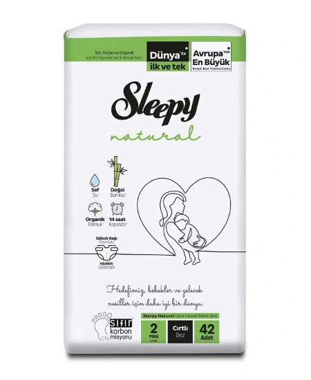 Sleepy Bebek Bezi 42'li Paket Natural Ultra Hassas 2 Mini 3-6 kg  ,bebek bezi ,toptan bebek bezi ,bebek bezi satın al ,sleepy ,mini bebek bezi ,2 numara bebek bezi ,sleepy bebek bezi ,bebek bezleri ,bebek bezi fiyatları ,bebek bezi markaları ,42li bebek bez