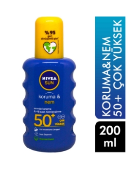 Resim Nivea Sun Koruma&Nem Güneş Koruyucu 200 ml Sprey 50+ Çok Yüksek