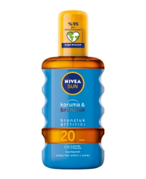 Resim Nivea Sun Koruma&Bronzluk Güneş Yağı 200 ml Sprey 20 Orta