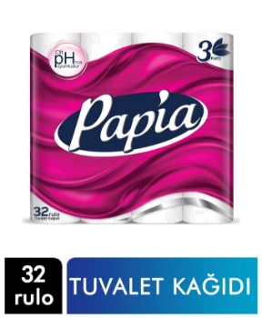 Resim Papia Tuvalet Kağıdı 32 Rulo