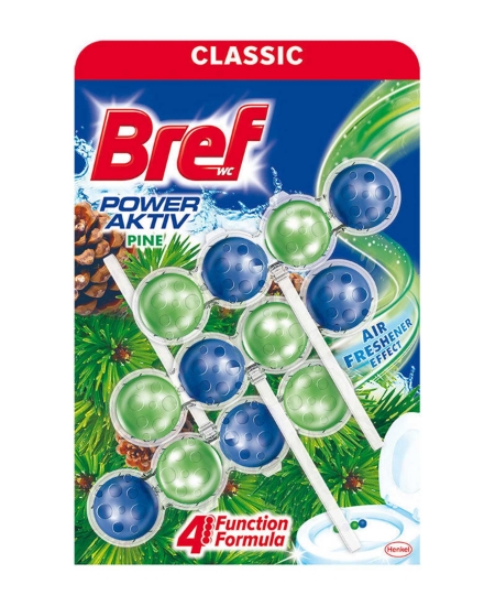 Bref Power Aktiv Klozet Kokusu 3'lü Paket Çam