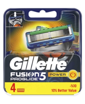 Resim Gillette Fusion Proglide Power Tıraş Bıçağı 4'lü Yedek