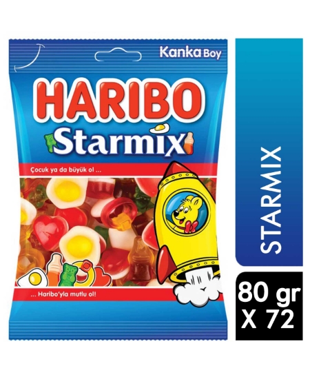 Haribo Yumuşak Şekerleme 80 gr Starmix