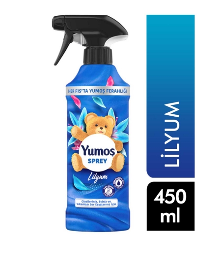 Yumoş Çamaşır Kokusu Sprey 450 ml Lilyum