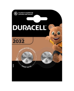 Resim Duracell Düğme Pil 2032 2'li 3 Volt Iris 2.0