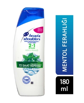 Resim Head&Shoulders Şampuan 180 ml 2'si 1 Arada Mentol Ferahlığı