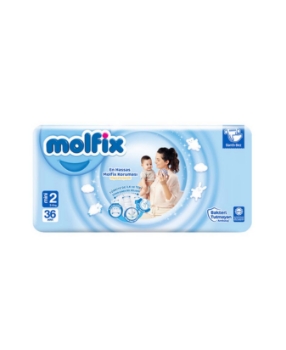 Resim Molfix Bebek Bezi Jumbo 2 Mini 36'lı