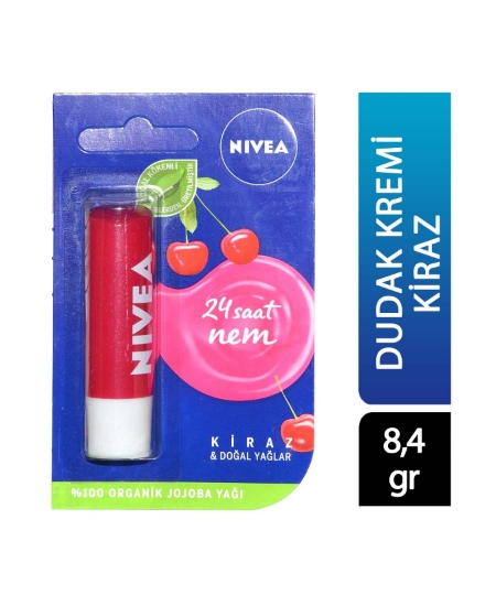 nivea, dudak koruyucu, kirazlı dudak koruyucu, meyveli dudak koruyucu, nemlendirici dudak koruyucu, dudak kremi, dudak parlatıcısı, kirazlı parlatıcı, kirazlı dudak parlatıcısı