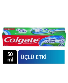 Resim Colgate Diş Macunu 50 ml Üçlü Etki x 12'li