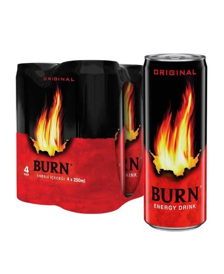 Burn Enerji İçeceği 250 ml x 4'lü Paket