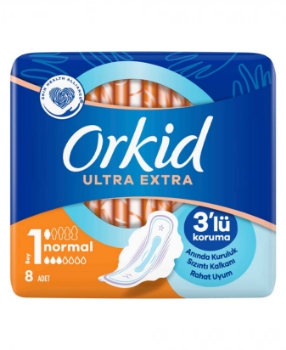 Resim Orkid Hijyenik Ped Ultra Extra 8'li Normal