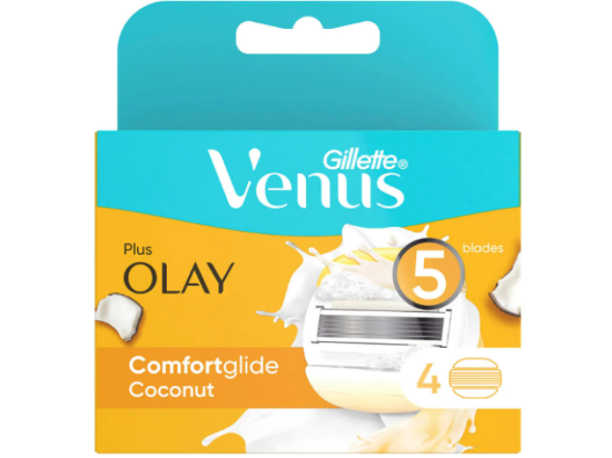 Gillette Venus Olay Comfortglide Coconut 4'lü Yedek Tıraş Bıçağı