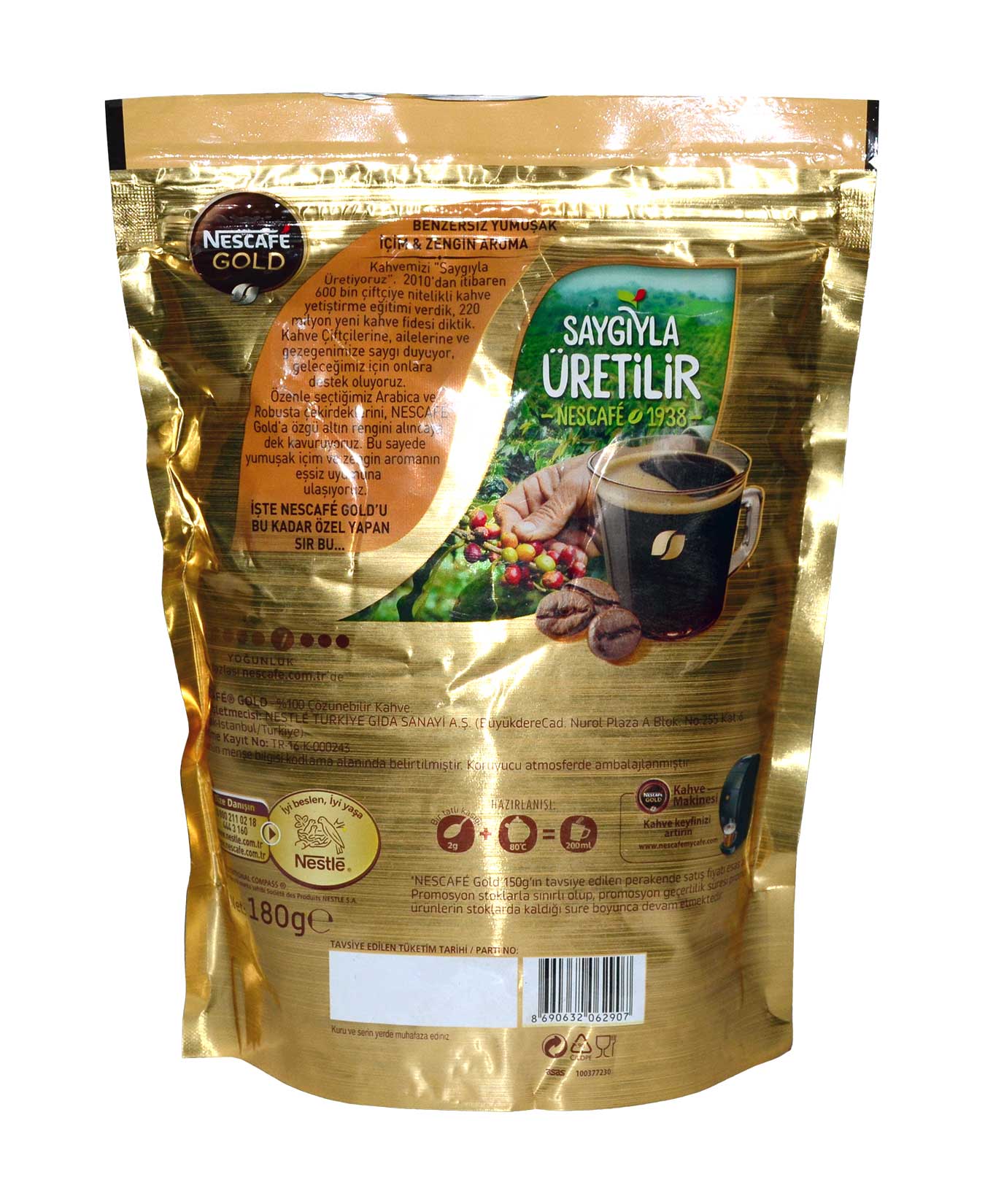Nescafe Gold Kahve 180 gr