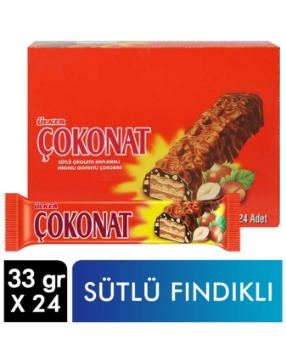 Ülker,Ülker Çokonat Kaplı Gofret 33 gr X 24'lü Paket,aburcubur ürünleri,abur cubur çeşitleri,çikolata ürünleri,çikolata çeşitleri,çikolata fiyatları,gıda ürünleri,toptan satın al,toptantr,toptan mağazacılık